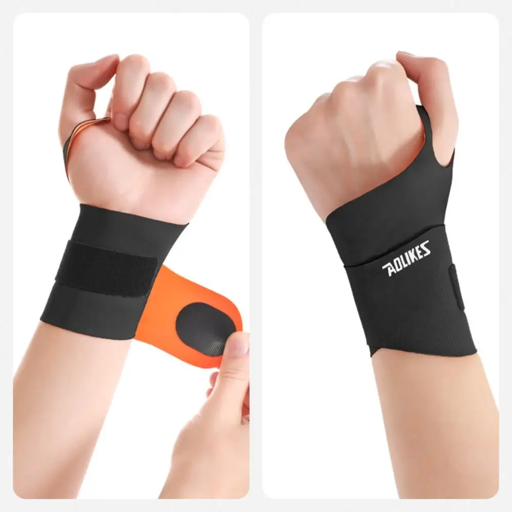 Nylon Spandex Sport Wrist Guard Wrist Sprain Tendonitis with Fastener Tape Wrist Sleeve Ultra Thin Wristband