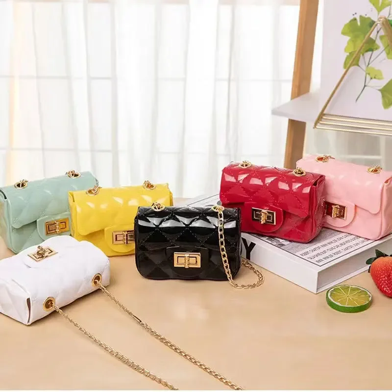 

Fashion Kids PU Leather Crossbody Bags Girls Heart Shoulder Bags Children Mini Coin Purses Jelly Bag Handbag Gifts