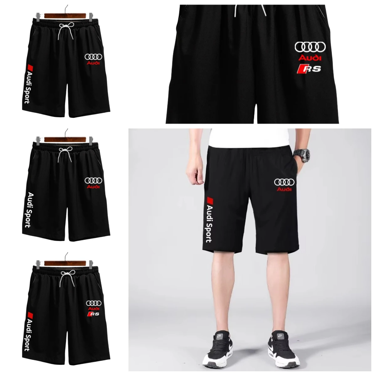 

Шорты для мальчиков Audi с принтом: летние, для мотоциклов, внедорожные, спортивные, для повседневной носки на улице