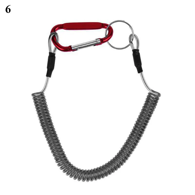 Spiral Stretch Keychain Elastic Spring Rope Key Ring