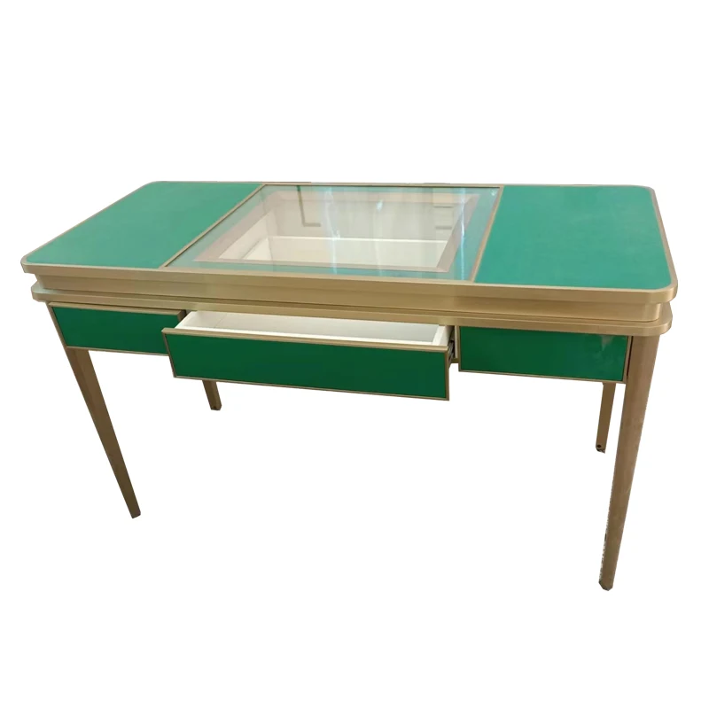Manufacturer Supplier Curved Jewelry Counter Jewelry Store Service Table