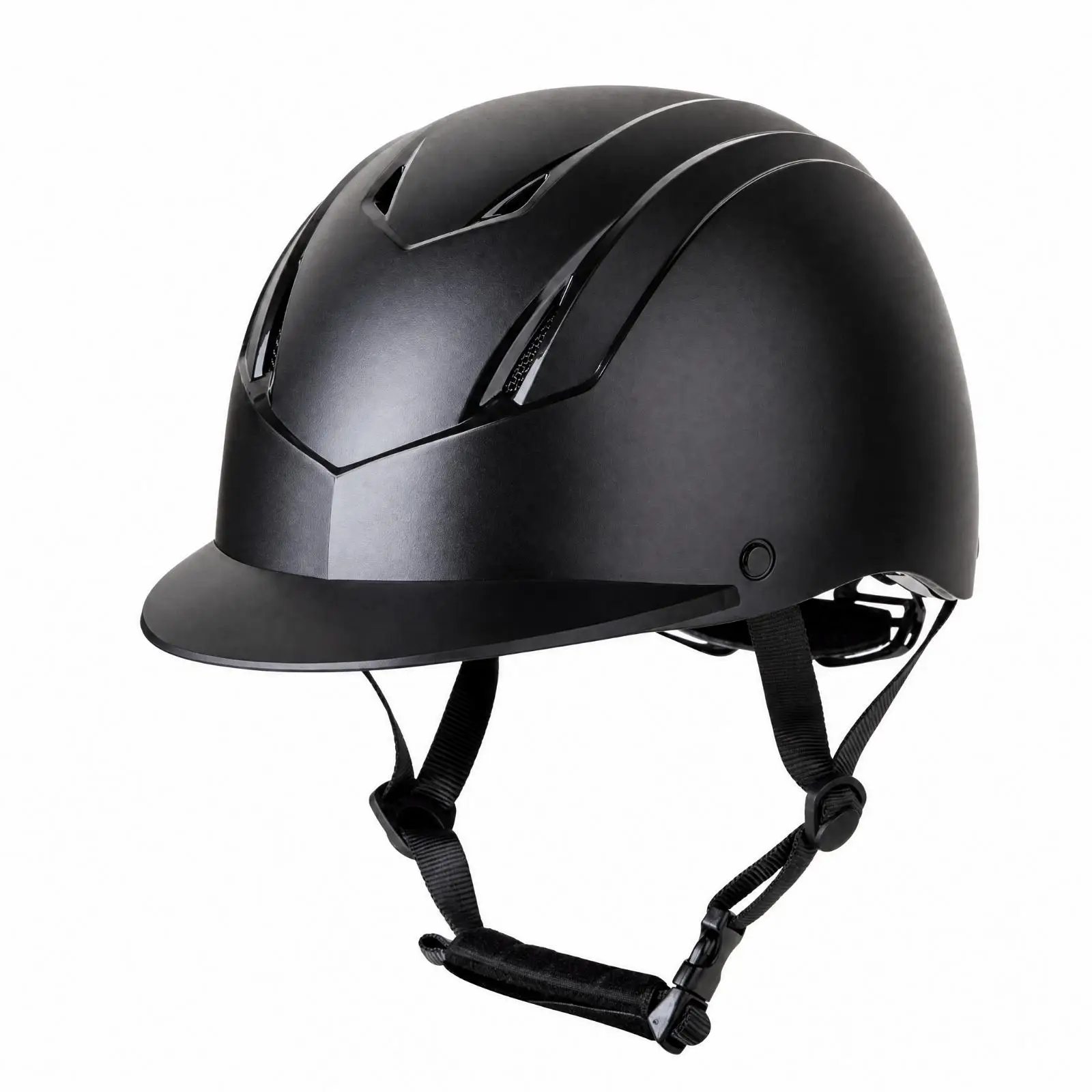 Ventilated Equestrian Helmet with Visor for Daily Horse Riding Activities and Training Sessions
