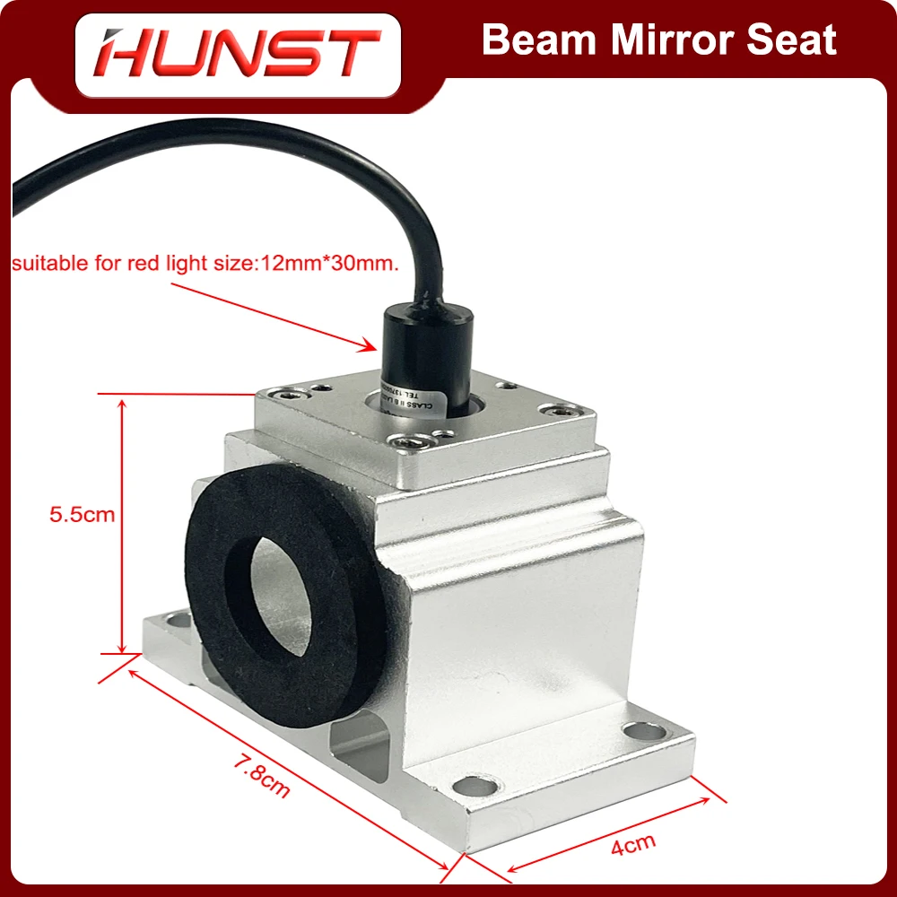 Imagem -04 - Hunst Fiber Laser Marking Machine Beam Combiner Base Pode Ser Equipada com Indicador de Luz Vermelha