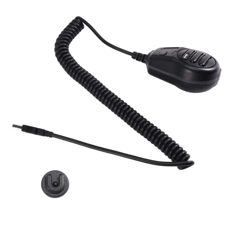 Microfone de Mão USB A08E-QX-18 para Euro Truck Simulator 2, com Suporte PTT, Dispositivo USB, Teclado com Suporte para Microfone