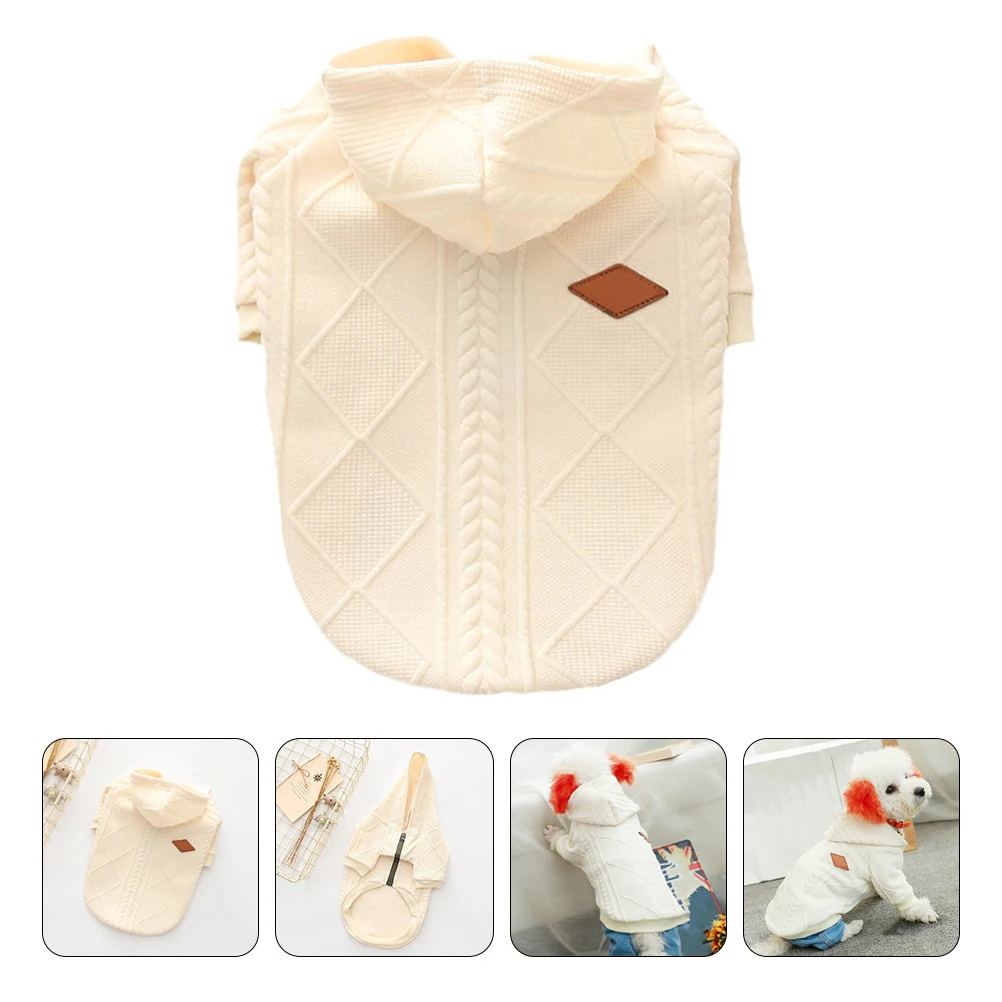 

Warm Sweater Dog Clothes Coat Puppy Pet Clothing Cat Sweatshirts Yarn Hoodies for Dogs