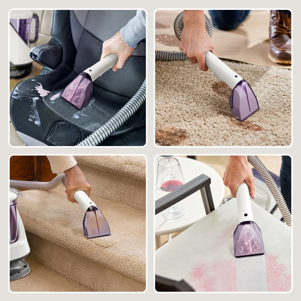 Wielofunkcyjna przenośna myjka do dywanów i tapicerki, głęboko czyszcząca myjka do użytku domowego.