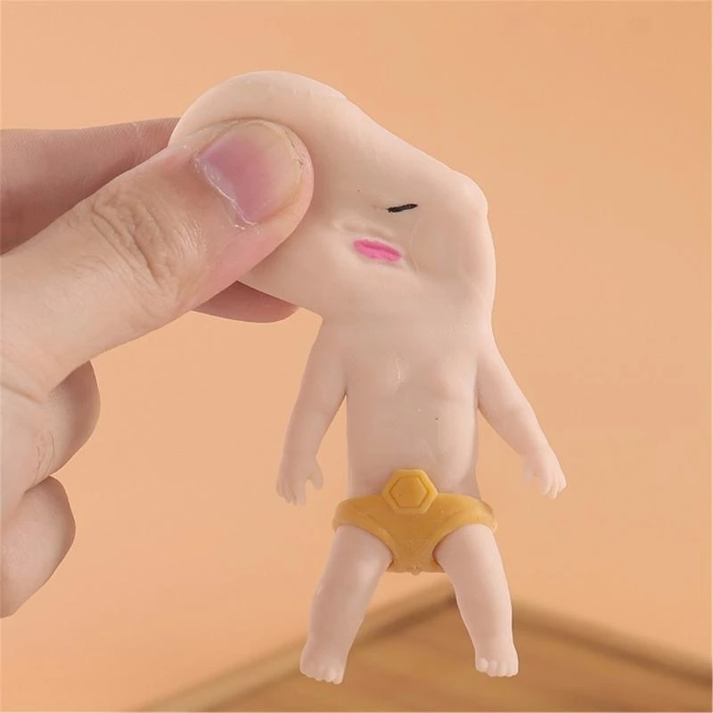 Squeeze Fidgets Baby Doll Toy TPR TPR aún strando estrés suave Party Favor Presión Presión Oficina juguete Toy juguete