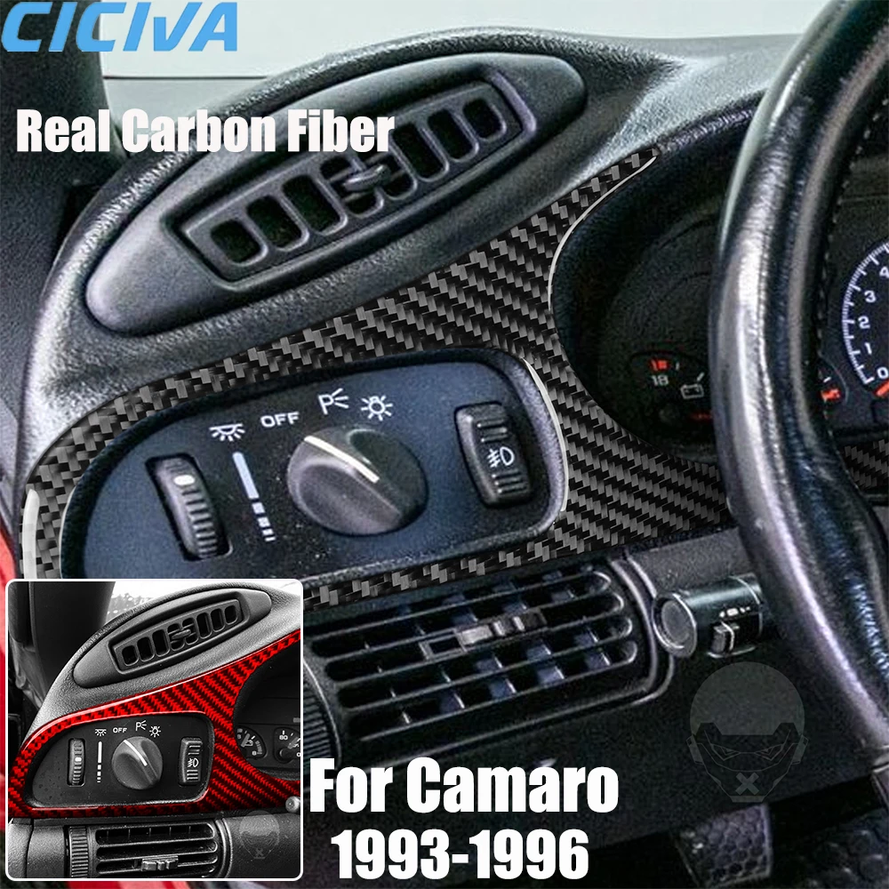 

Real Carbon Fiber Car Accessories Speedometer Trim Cover Soft Sticker For Chevrolet Camaro 4th Gen F-body 1993 1994 1995 1996
