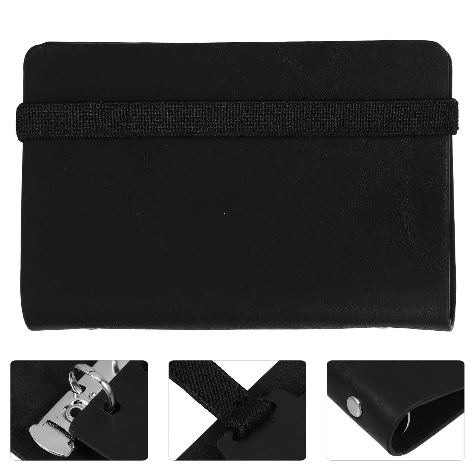 1 セット PU 小型バインダーカバーポータブル現金詰め込みプランナーオーガナイザー個人用ノートブックホルダー仕事学習旅行用