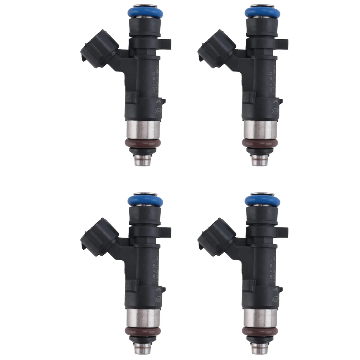 4pcs 0280158013 Car Engine Fuel Injectors for Note Micra III 3 C+C K12 E11 16600AX200