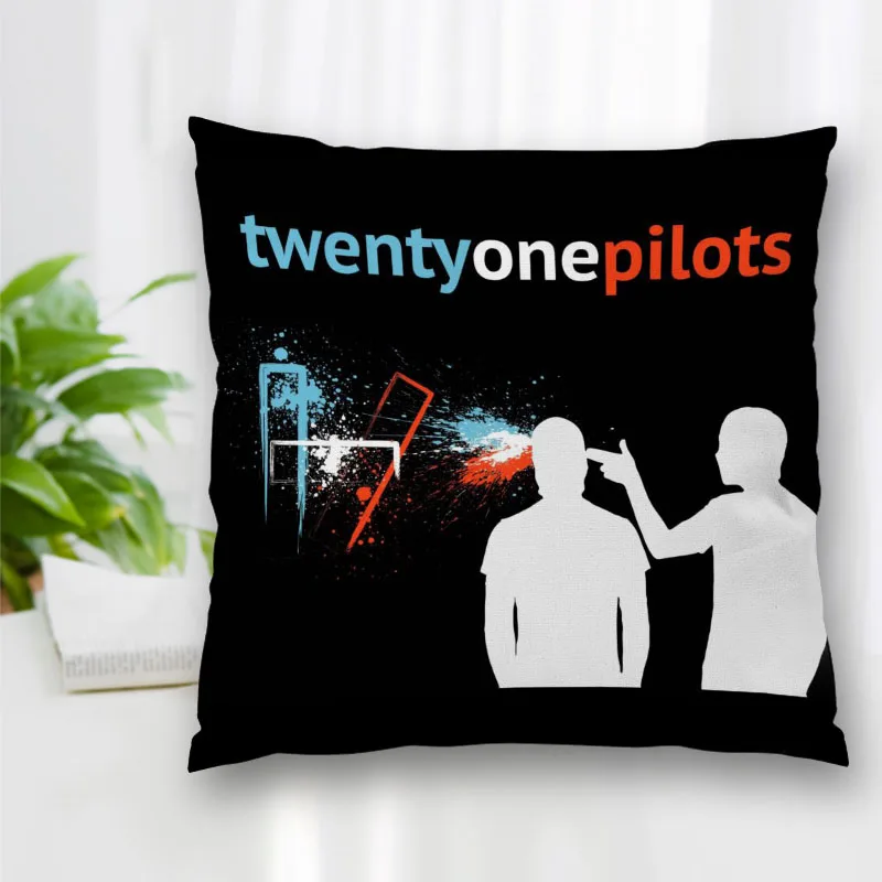 New Twenty One Pilots Rock Pillow Slips With Zipper Bedroom Home Office Decorative Pillow Sofa Pillowcase Cushions Pillow Cover