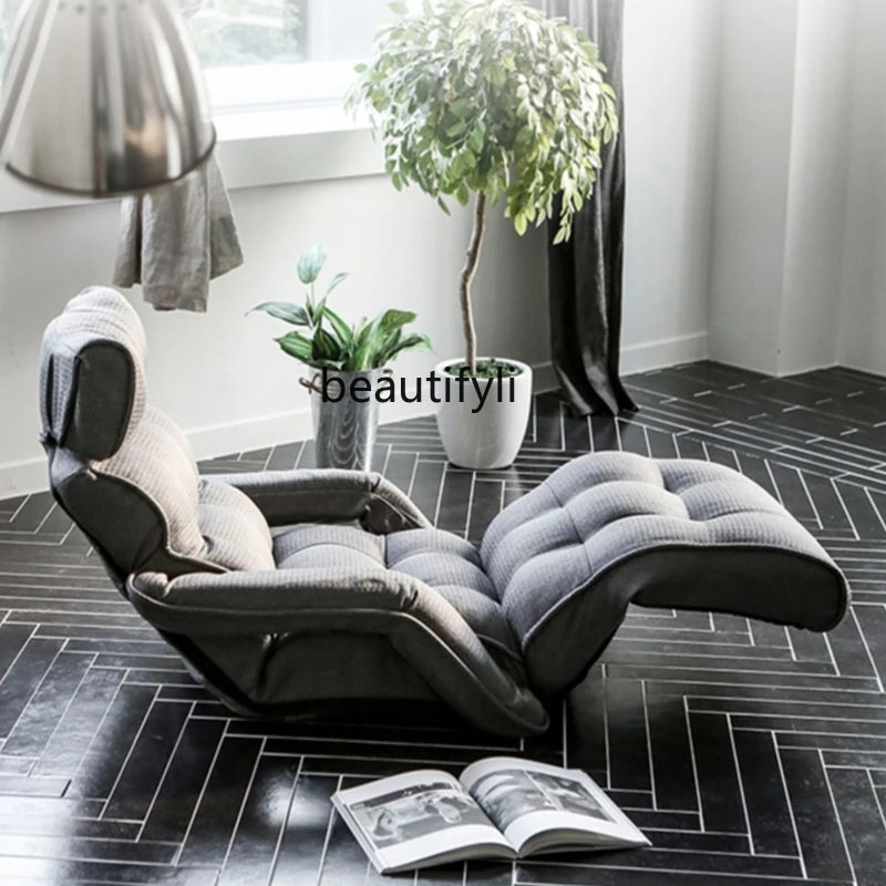 Single Lazy Sofa Bay Window Chaise Longue Foldable Tatami Seat Balcony Leisure Reading Bedroom