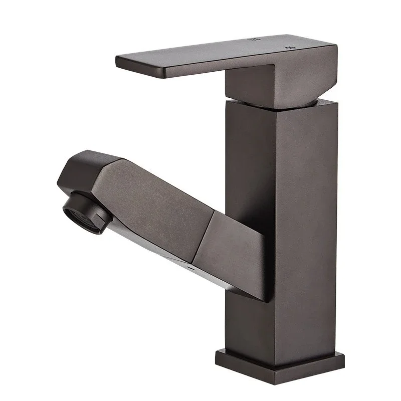 

Washbasin faucet, bathroom pull-out basin faucet