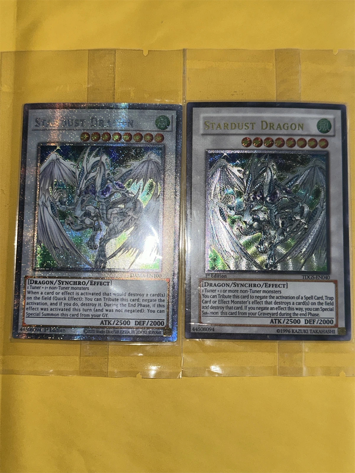 Yu-Gi-Oh OCG/TCG   Stardust Dragon DAMA-EN100  Magia Series Children's Gift Collection Board Game Toy Card (No-Original)