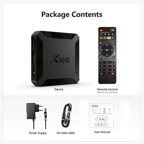 

Android 10.0 TV BOX 4K Allwinner H313 Media Player 3D 4K 1080P 4G 64G Video TV Receiver Wifi 2.4G Set top Box X96Q