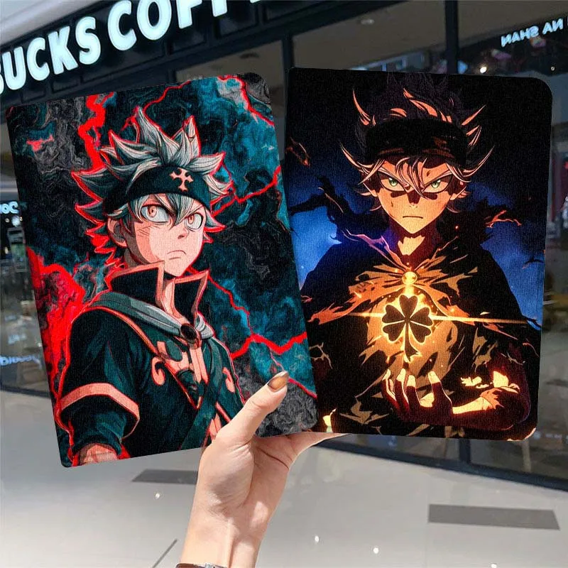 

Black Clover Art Anime Tablet Case For Samsung Galaxy Tab A A7 A8 A9 A11 S6 S11 Lite Plus 10.1 10.4 10.5 Inch