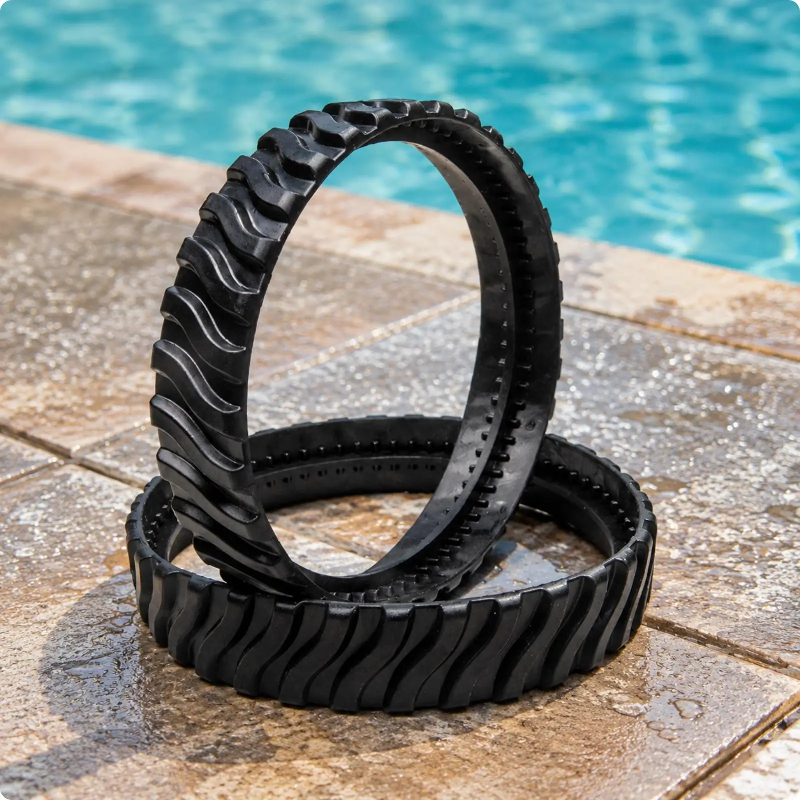 Robotic Pool Cleaner Tire Replacement Part Rubber Wheel for Pool Vacuum Cleaner Traction