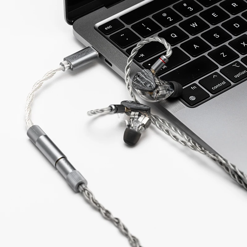 MOONDROP ECHO-B USB C 4.4 مم محمول متوازن بالكامل DAC/AMP 32Bit/384 كيلو هرتز فك تشفير أجهزة الحصاد