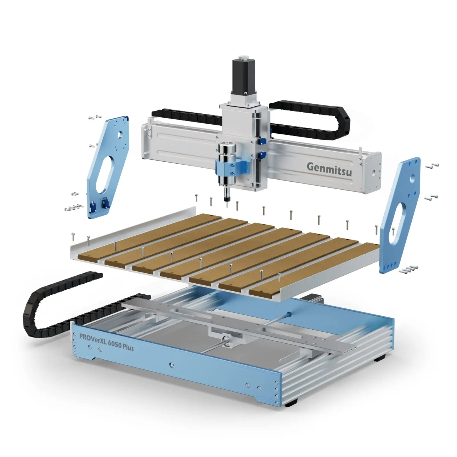 Genmitsu CNC Machine PROVerXL 6050 Plus, GRBL Control, 3 Axis Milling CNC Router Machine, Hybrid Table