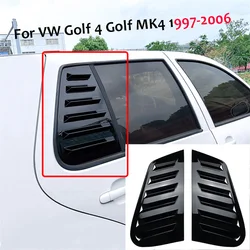 GLOSS BLACK MK 4 1997-2006 For VW Golf 4 Golf MK4 Triangular Rear Window Tail Window Louvers Shutters Blinds Cover Trim stickers