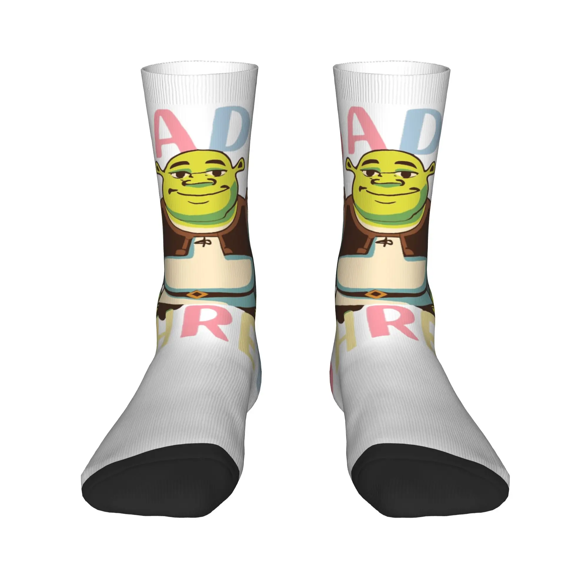 

Art Shreks Cartoon Socks Men Women Polyester Funny Happy Socks Harajuku Spring Summer Autumn Winter Middle Tube Stockings Gift