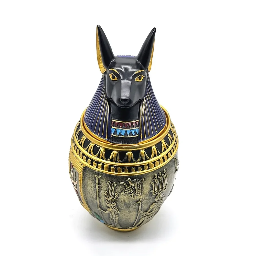 Egyptian Pet Urn Cat Memorial Funeral Supplies Cat Dog Cremation Urn for Ashes Pet Memorial Coffin Box Home Decor Reliquaries