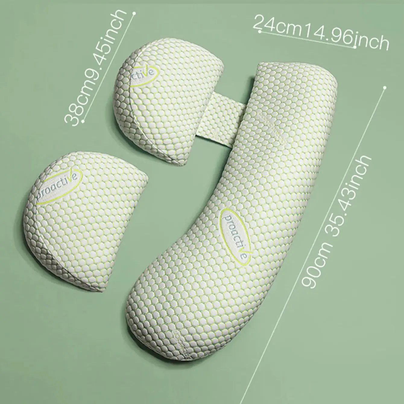 Oreiller de grossesse multifonctionnel, oreiller de couchage pour femmes enceintes, oreiller de maternité détachable, coussin de soutien lombaire pour le corps