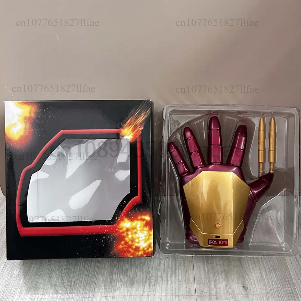 Hot Iron Man Helm Cosplay 1:1 Licht Led Wearable Masker Handschoenen Gloeiende Ogen Volwassen Kind PVC Action Figure Speelgoed Kerstcadeau