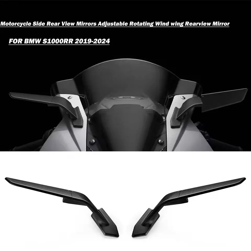 

S1000RR Rearview Mirror Case For BMW S1000RR 2019 2020 2021 2022 2023 Stealth Sport Winglet Mirror Adjustable Stealth Mirrors