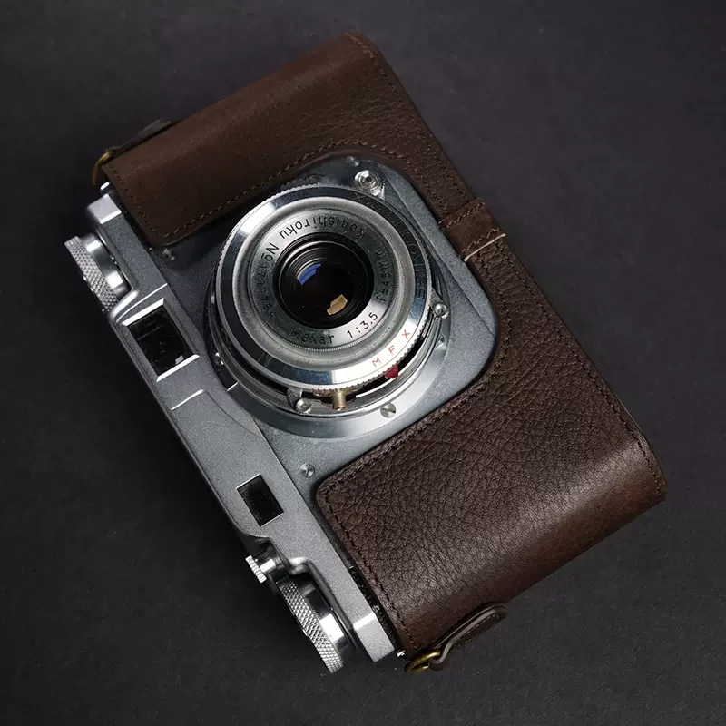 

Design for KONICA II IIA IIB IIB-m Handmade Genuine Leather Camera Half Case Cover Camera Bag