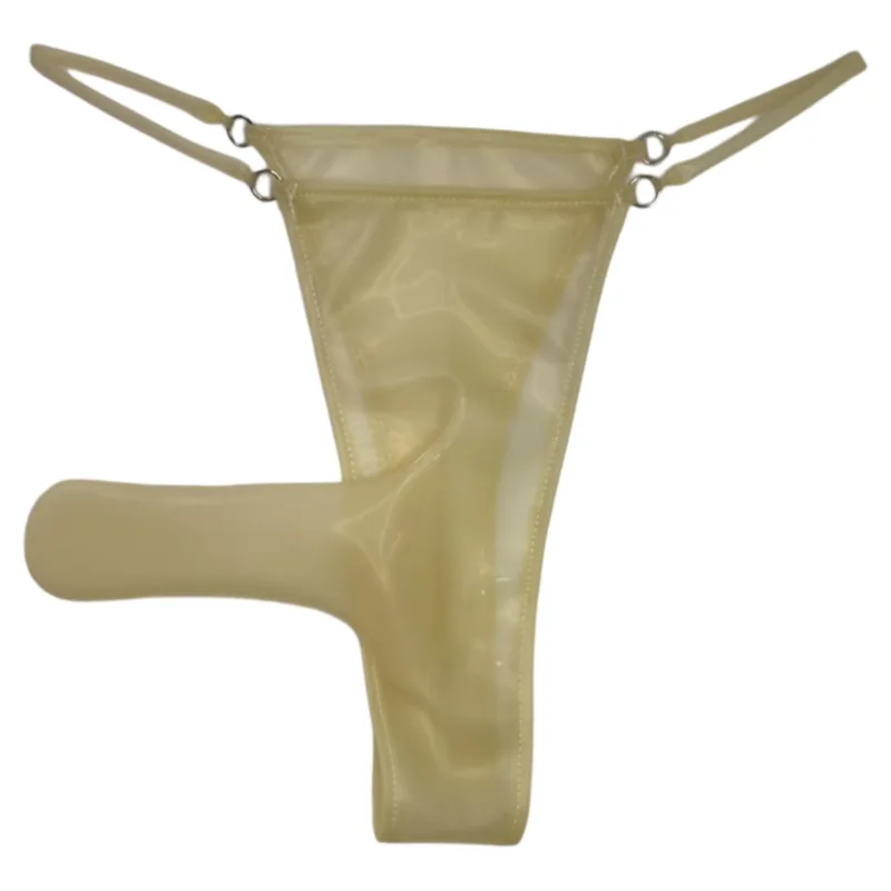 Latex Thong for Men Waterproof Anti-Protection Panties Live Show Dance Costume DJ Club Bar BF FKK Party G-string T Back Lingerie