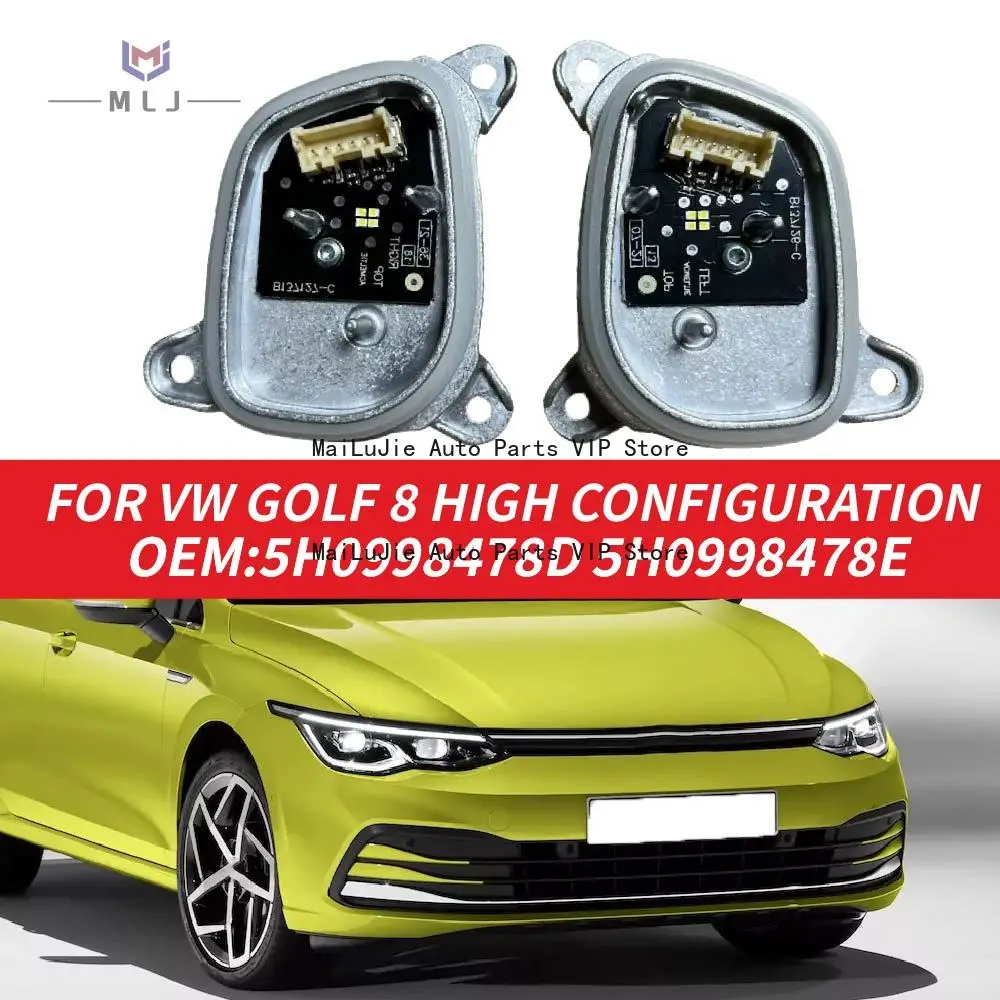 5H0998478D 5H0998478E For Volkswagen Golf 8 High Configuration LED Headlight DRL Module Control Unit Daytime Running Lights