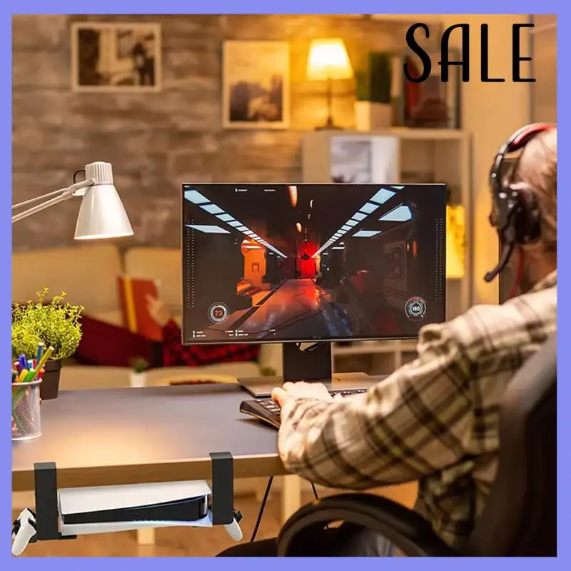 

Under Table Hanging Holder For PS5/For PS5 Slim Game Console Stander Bracket Earphone Gamepad Desktop Game Controller CNIM Hot