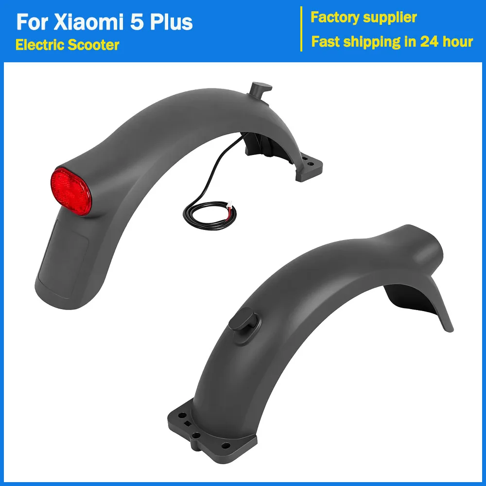 

Electric Scooter Fender for Xiaomi 5 Plus Kickscooter Rear Wheel Mudguard Including Brake Taillights Replacement Accessories