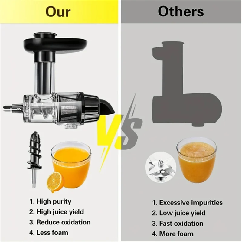 

A26T-1 SET Masticating Juicer Attachment For Kitchenaid All Models Stand Mixers Juer Parts