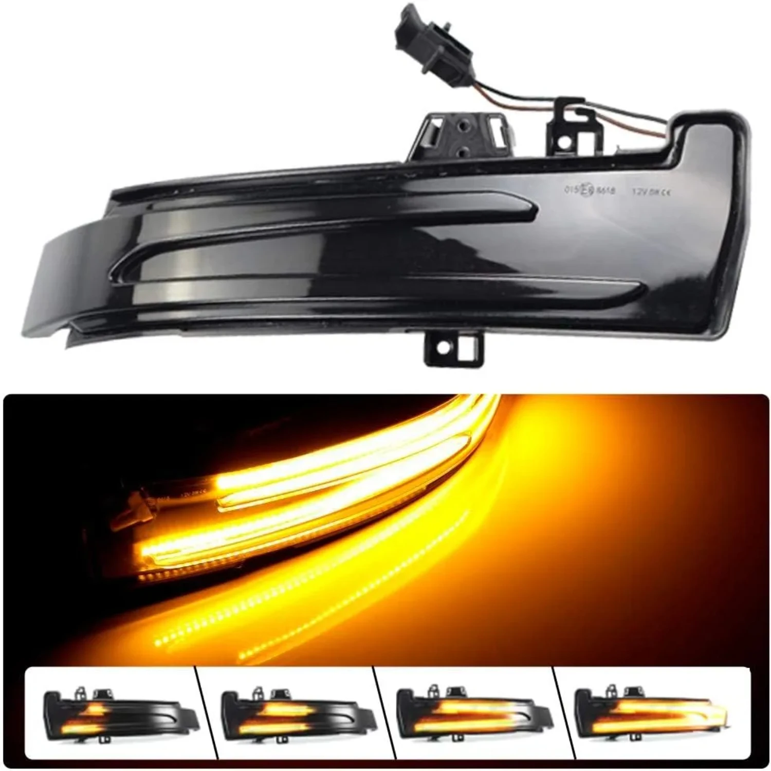 

Enhanced high quality, stylish and safe dynamic turn signal light side mirror indicator set 2pcs for Mercedes Benz W204 CLA A B