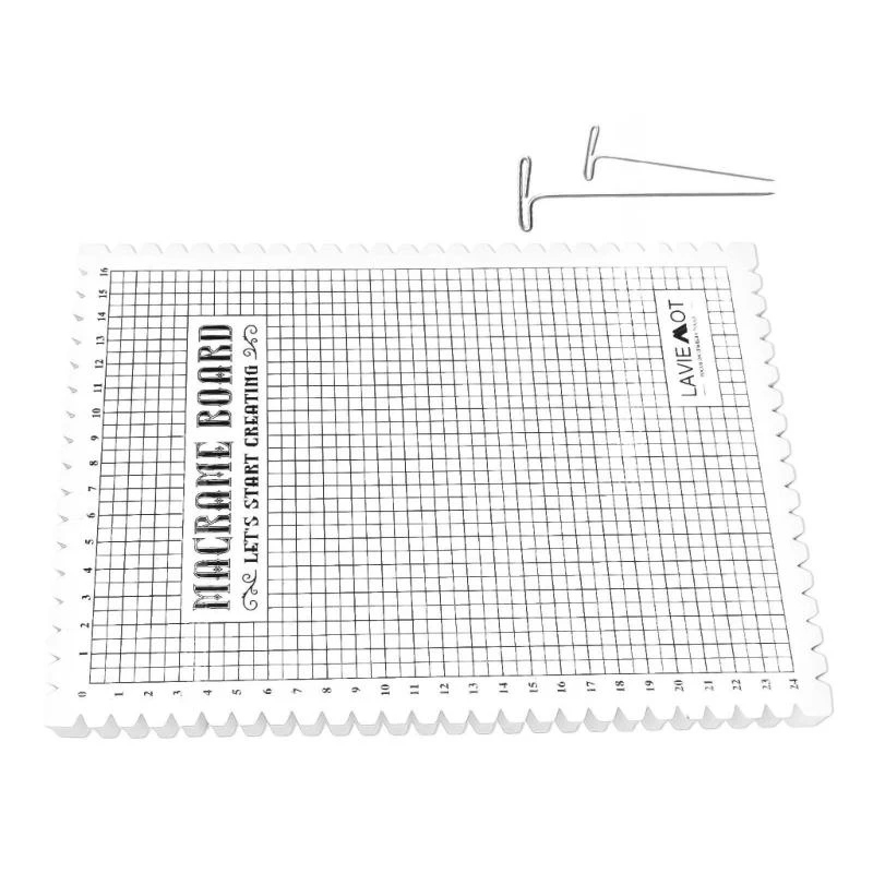 Foam Macrames Board with Needle Set for Bracelet Craft Cord String DIY Knotting view 3