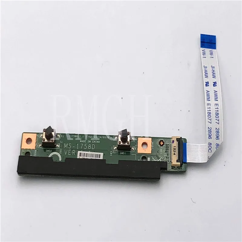 Echte Originele MS-1758D Voor Msi GP70 MS-1758 17.3 "Laptop Power Knop Media Board Getest 100% Goed