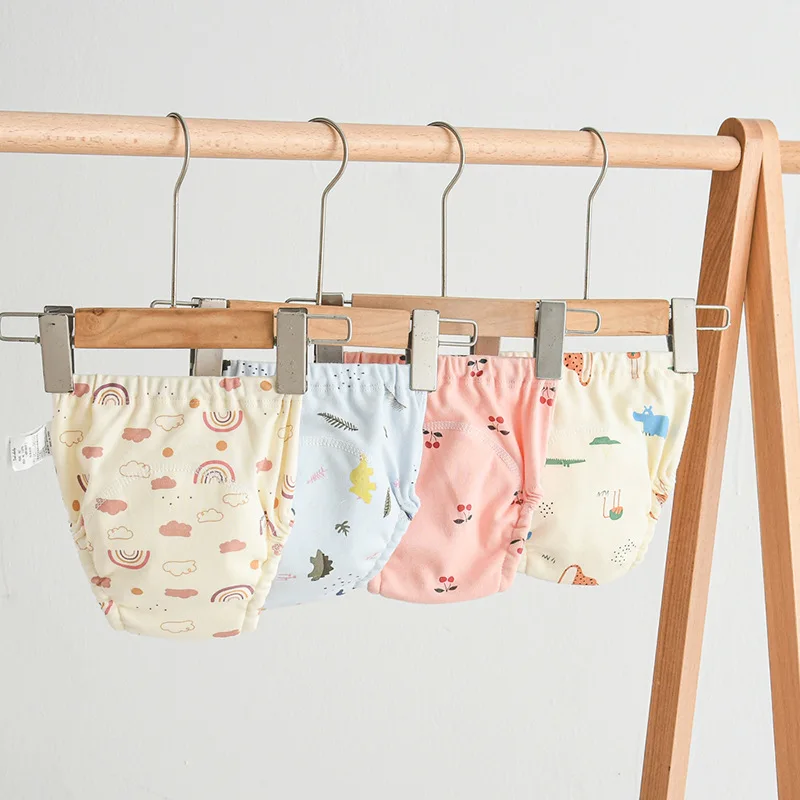 

Cotton Baby Training Pants for Kids Diaper Waterproof Underwear Infant Panties Washable Boys Girl Cloth Diapers Reusable Nappies