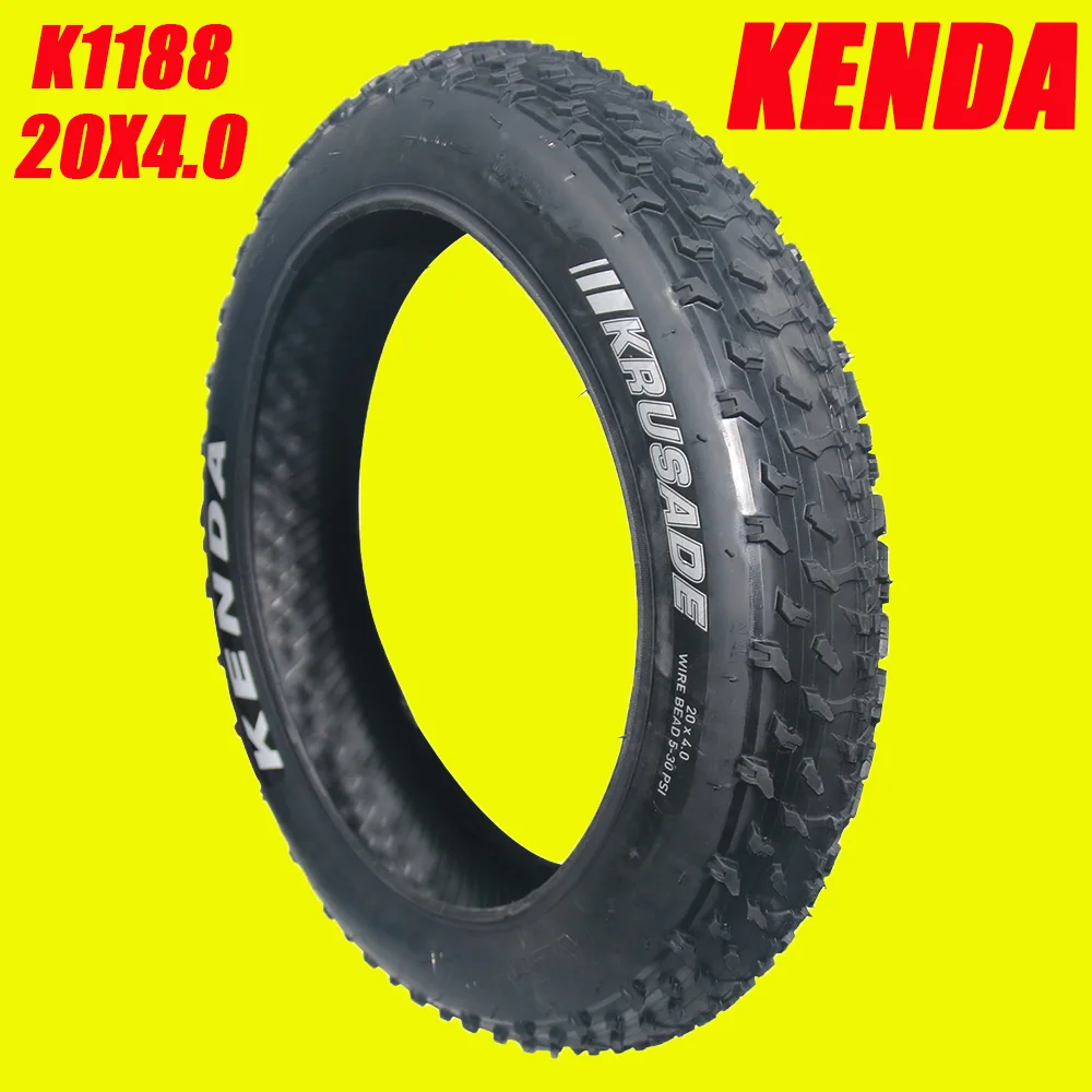 

Покрышка для фэтбайка Kenda K1188 Krusade 20x4.0, клинчерная, черная, с внутренней камерой, 20x4.00, SRC