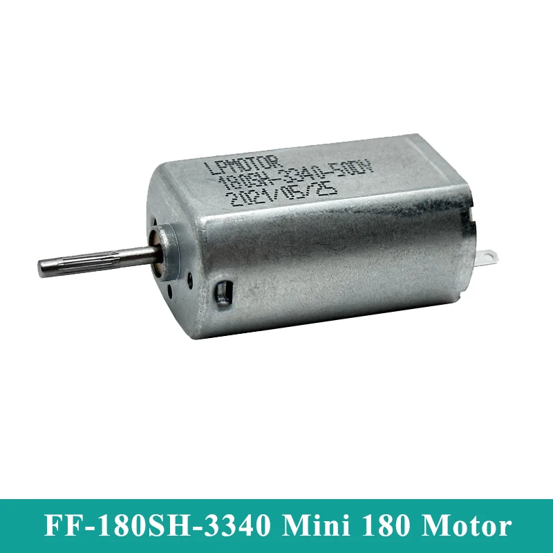 FF-180SH-3340 Mini 180 Motor DC 3V 3.7V 4.2V 5V 20800RPM High Speed Strong Magnetic Knurled Shaft DIY Toy Car Boat Shaver