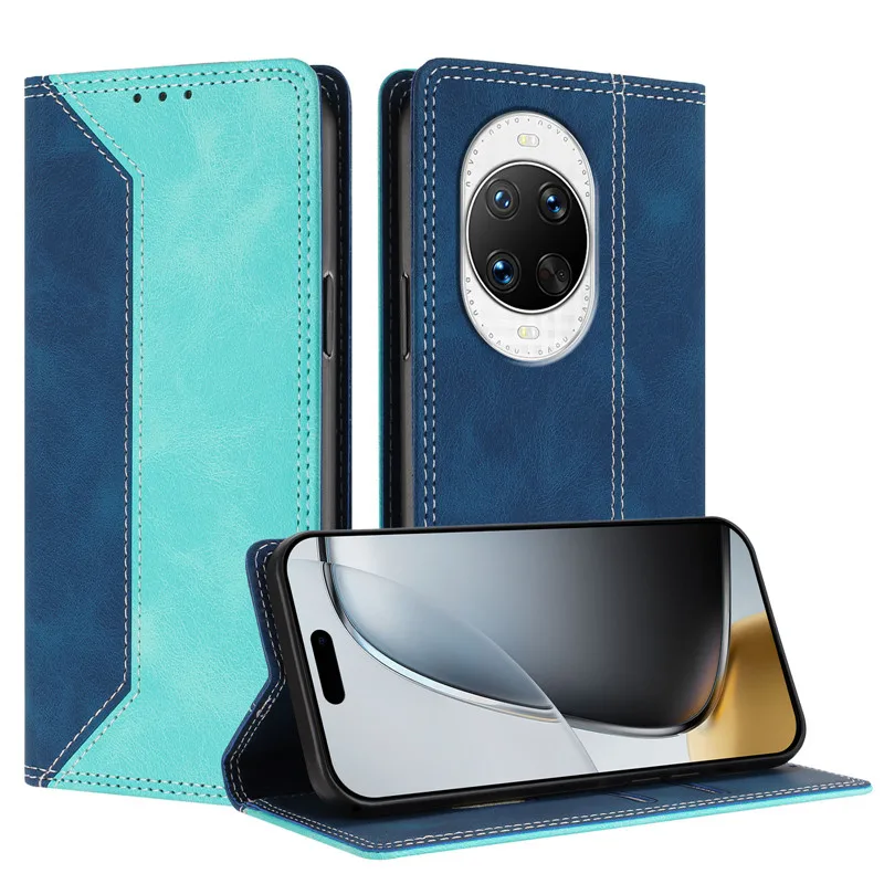 حافظة لهاتف هواوي ميت 70 اير 60 نوفا Y90 Y70 بلس 14 برو الترا 5G لون مغناطيسي مضاد للسرقة حافظات جلدية