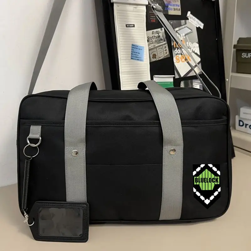 

Сумки через плечо в стиле аниме Blue Lock с Изаги, сумка RIN Kunigami, нейлоновая сумка для ноутбука, сумка для планшета с держателем для открыток, подарок на день рождения