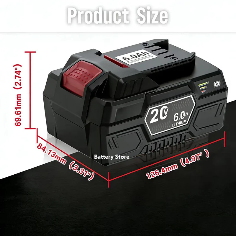 For Parkside 20V full range electric tool battery PAP B1 B3 hand drill battery A3/ PAP 208 A1 4.0Ah 6.0Ah lithium-ion battery