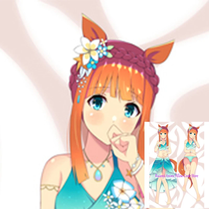 

Dakimakura Anime Silence Suzuka Double-sided Pillow Cover Print Life-size body pillows cover Adult
