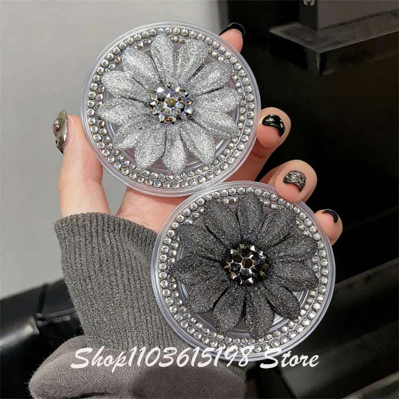 

INS Cute 3D Bling Flower Magnetic Holder Phone Griptok Grip Tok Phone Stand Support For iPhone For Magsafe Accessories Smart Tok