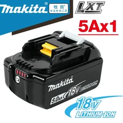 Bateria recarregável para ferramentas Makita, íon de lítio LED substituível, 6.0 Ah, 18V, LXT, BL1860B, BL1860BL1850, BL1830, 100% original