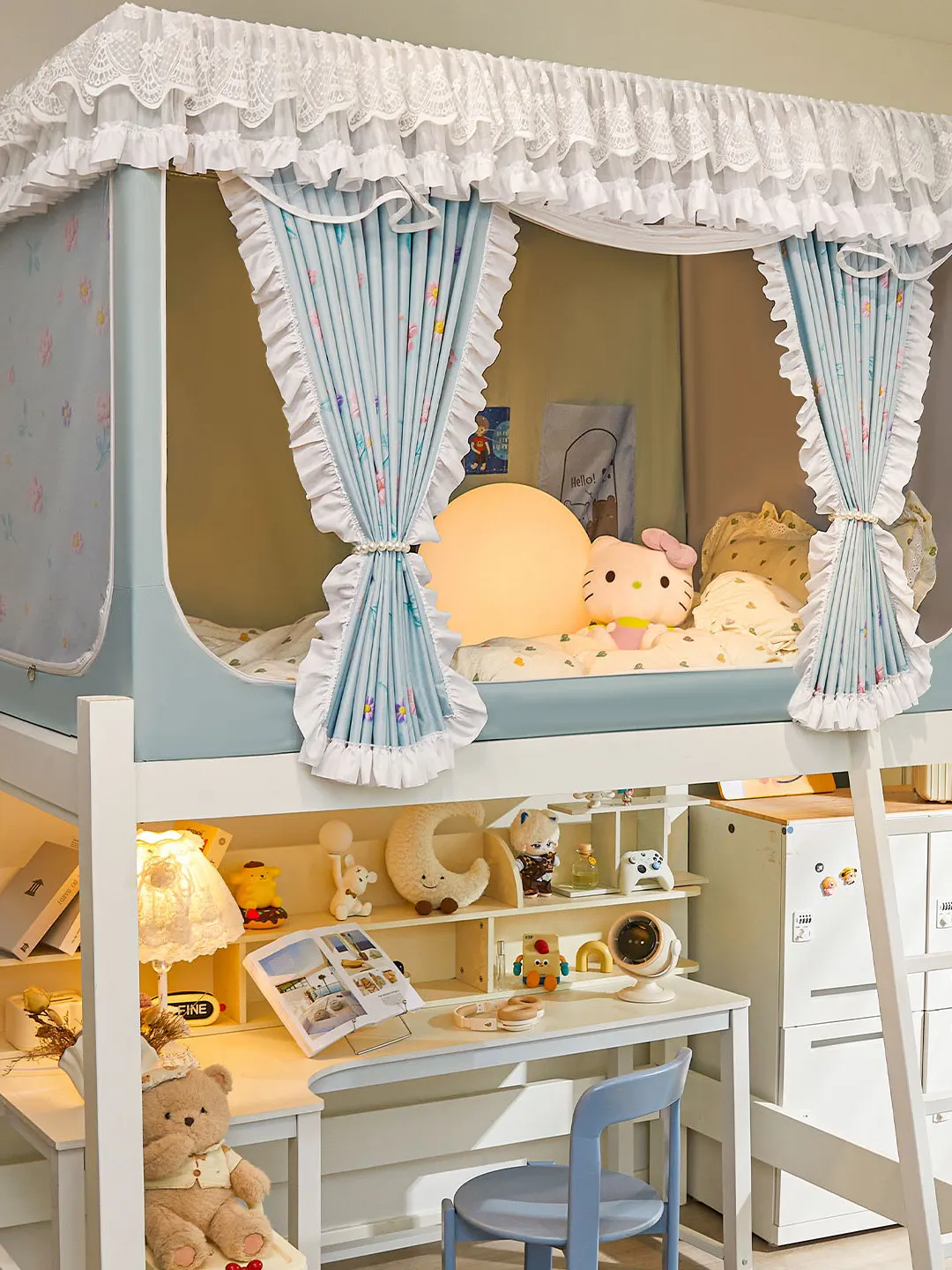 

Thickened Tall Student Dormitory Bed Curtain Mosquito Net 90200 Bottom 3 Door Opening Extendable Bracket Strong Light Blocking