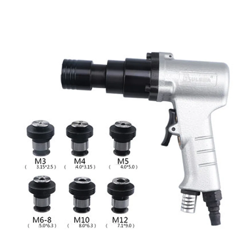 M3-M12 Pneumatic Tapping Machine Air Drill Tapping Tool Pneumatic Tapper Machine with 6 Collet Chuck UL-GY2