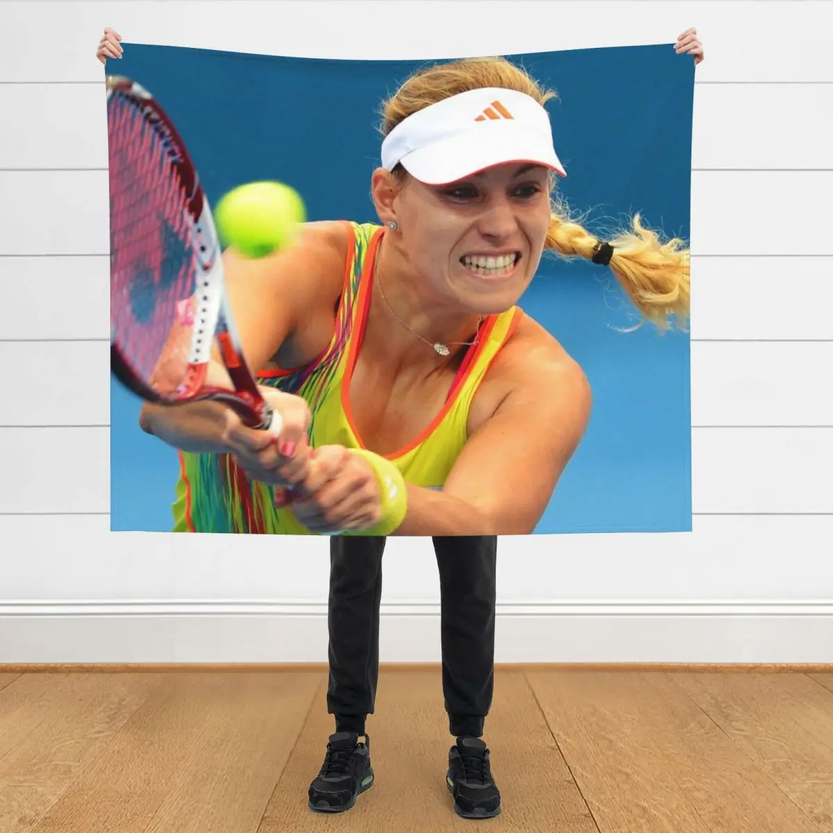 

angelique kerber #4 Throw Blanket Flannel Summer Beddings For Decorative Sofa Blankets
